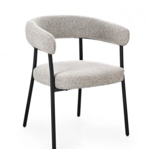 SEDIA C-BR GIAELE NERO/TORTORA
