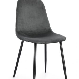SEDIA IRELIA VELLUTO GRIGIO SCURO