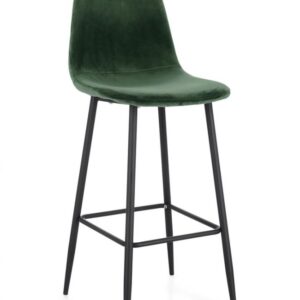 SGABELLO BAR IRELIA VELLUTO VERDE SCURO