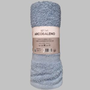 Set 2 asciugamani celeste