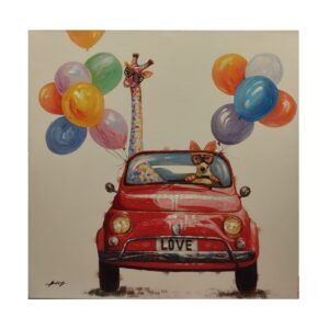 Quadro su tela "BALLON" 80X80